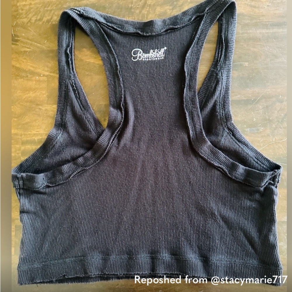 Bombshell Sportswear Black Crop Top